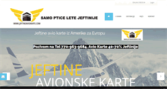 Desktop Screenshot of jeftineaviokarte.com